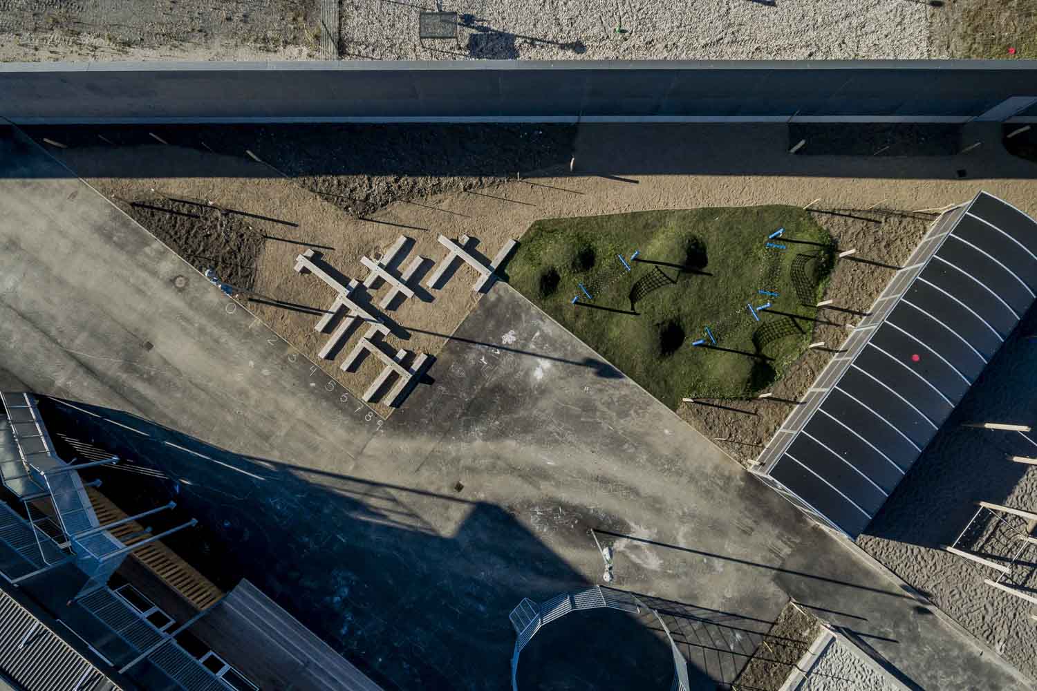 Drone- og arkitekturbilleder taget for Ajos i København.